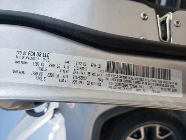 Photo 10 from auction – 2019 JEEP COMPASS TR with VIN 3C4NJDDBXKT739808