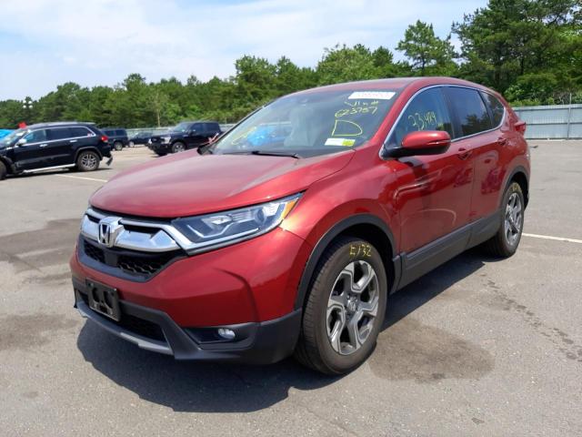 Photo 2 from auction – 2019 HONDA CR-V EX with VIN 2HKRW2H54KH623757