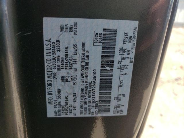 Photo 10 from auction – 2002 FORD F150 with VIN 1FTRX18W72NA36100