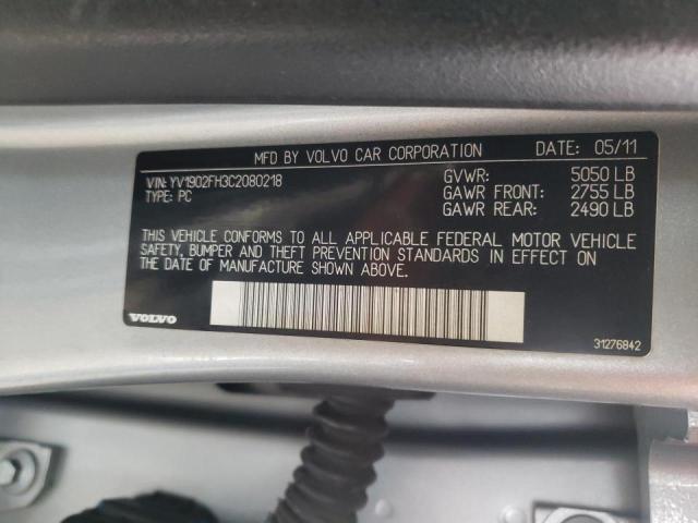 Photo 10 from auction – 2012 VOLVO S60 T6 with VIN YV1902FH3C2080218