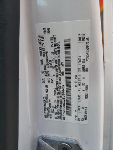 Photo 10 from auction – 2014 FORD ESCAPE SE with VIN 1FMCU0GX2EUB76435