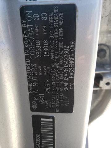 Photo 10 from auction – 2011 KIA FORTE EX with VIN KNAFU5A26B5423602