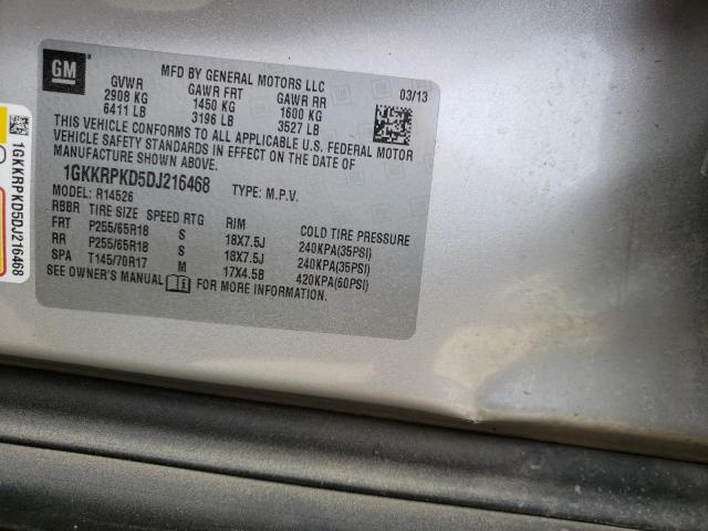 Photo 10 from auction – 2013 GMC ACADIA SLE with VIN 1GKKRPKD5DJ216468