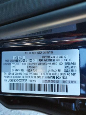 Photo 10 from auction – 2021 MAZDA CX-5 TOURI with VIN JM3KFBCM4M0378918