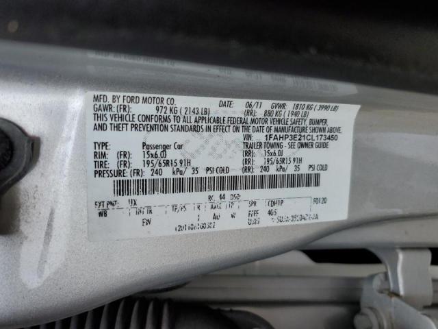 Photo 10 from auction – 2012 FORD FOCUS S with VIN 1FAHP3E21CL173450