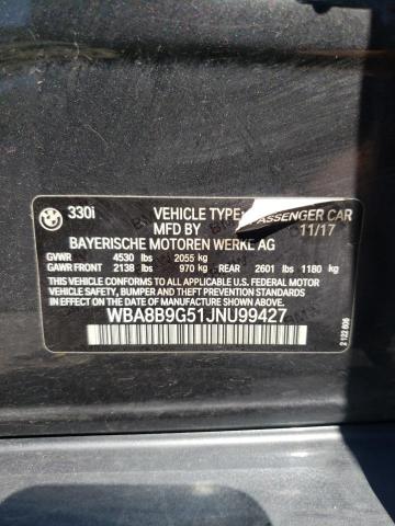 Photo 10 from auction – 2018 BMW 330 I with VIN WBA8B9G51JNU99427