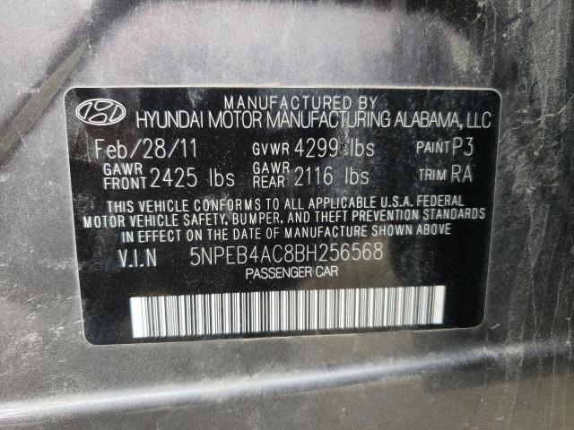 Photo 10 from auction – 2011 HYUNDAI SONATA GLS with VIN 5NPEB4AC8BH256568