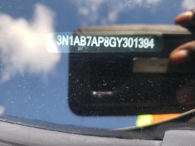 Photo 10 from auction – 2016 NISSAN SENTRA with VIN 3N1AB7AP8GY301394