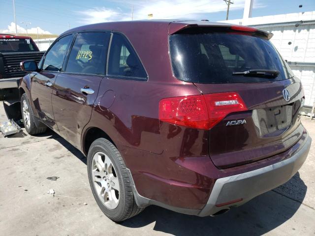 Photo 3 from auction – 2008 ACURA MDX TECHNO with VIN 2HNYD28378H537418