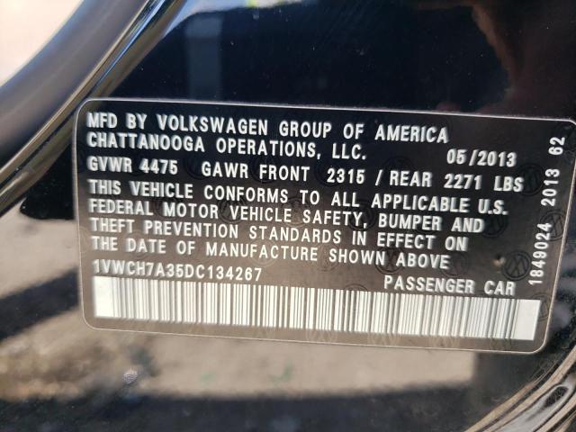 Photo 10 from auction – 2013 VOLKSWAGEN PASSAT SEL with VIN 1VWCH7A35DC134267