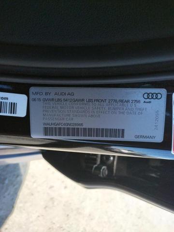 Photo 10 from auction – 2016 AUDI A6 PRESTIG with VIN WAUHGAFC4GN028965