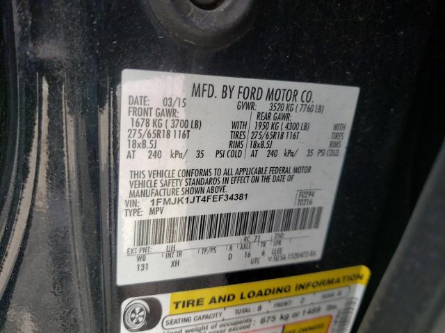 Photo 10 from auction – 2015 FORD EXPEDITION with VIN 1FMJK1JT4FEF34381