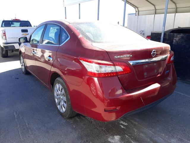 Photo 3 from auction – 2014 NISSAN SENTRA S with VIN 3N1AB7AP1EY232822