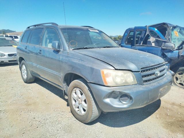 TOYOTA HIGHLANDER 2002 with VIN JTEGF21AX20042772 - Photo from auction