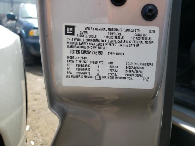 Photo 10 from auction – 2006 GMC NEW SIERRA with VIN 2GTEK13V261276190