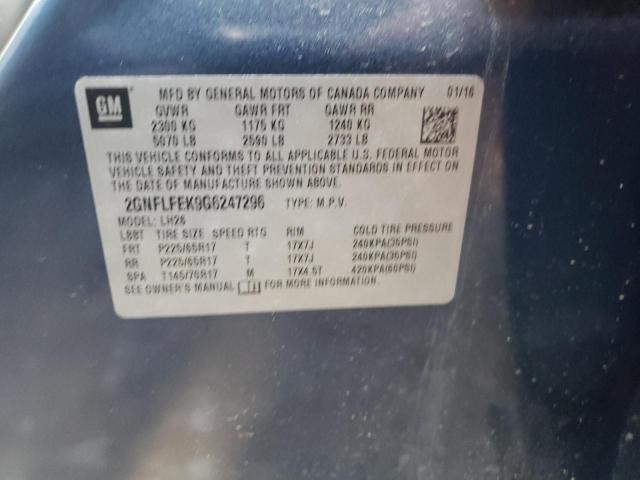 Photo 10 from auction – 2016 CHEVROLET EQUINOX LT with VIN 2GNFLFEK9G6247296