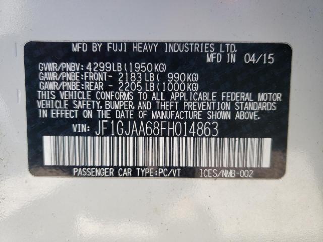 Photo 10 from auction – 2015 SUBARU IMPREZA with VIN JF1GJAA68FH014863