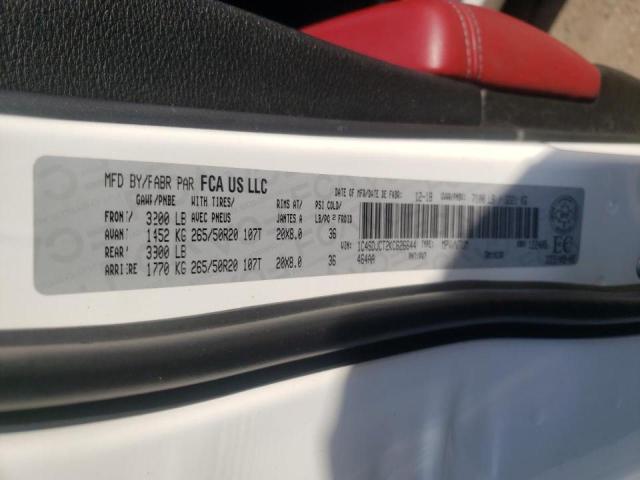 Photo 10 from auction – 2019 DODGE DURANGO R/ with VIN 1C4SDJCT2KC626644