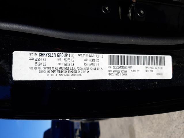 Photo 10 from auction – 2013 DODGE CHARGER SE with VIN 2C3CDXBG5DH512086