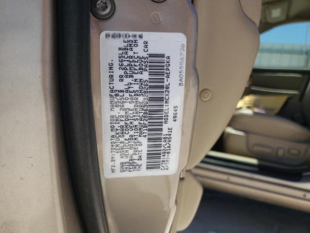 Photo 10 from auction – 2003 TOYOTA AVALON XL with VIN 4T1BF28B63U328265