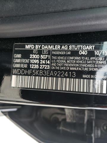Photo 10 from auction – 2014 MERCEDES-BENZ E 350 with VIN WDDHF5KB3EA922413