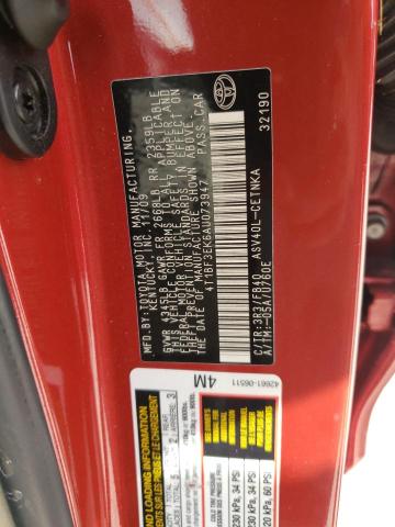 Photo 10 from auction – 2010 TOYOTA CAMRY BASE with VIN 4T1BF3EK6AU073947