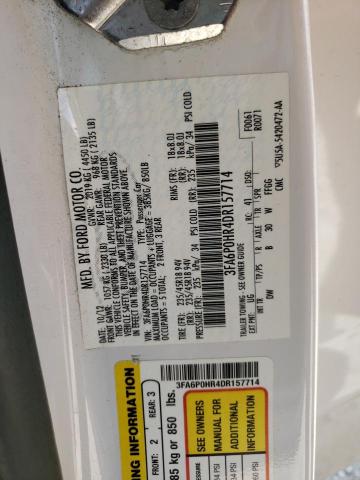 Photo 10 from auction – 2013 FORD FUSION SE with VIN 3FA6P0HR4DR157714