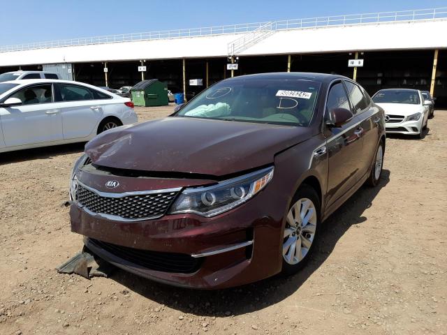 Photo 2 from auction – 2016 KIA OPTIMA EX with VIN 5XXGU4L32GG109584