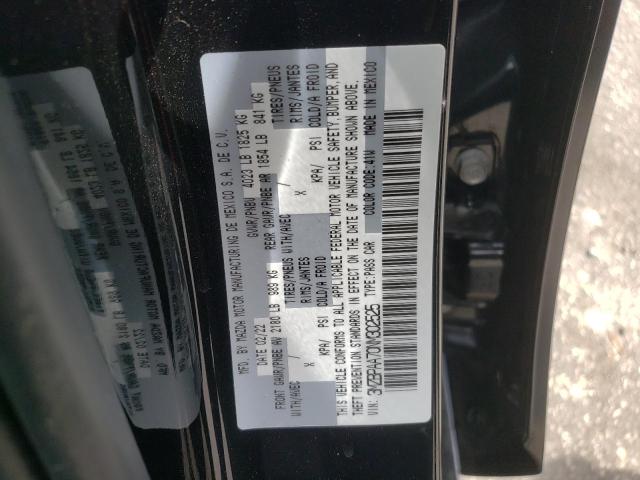 Photo 10 from auction – 2022 MAZDA 3 with VIN 3MZBPAA70NM302525
