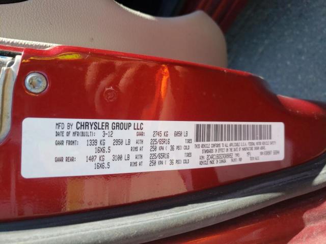 Photo 10 from auction – 2012 CHRYSLER TOWN & COU with VIN 2C4RC1BG5CR309052