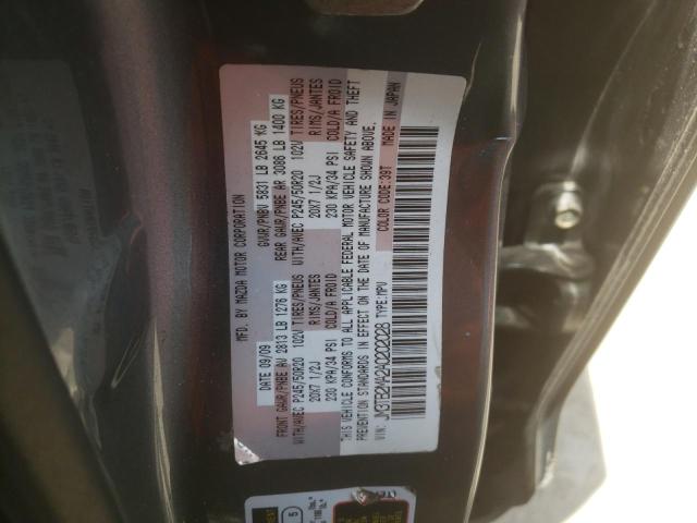 Photo 10 from auction – 2010 MAZDA CX-9 with VIN JM3TB2MA2A0202028