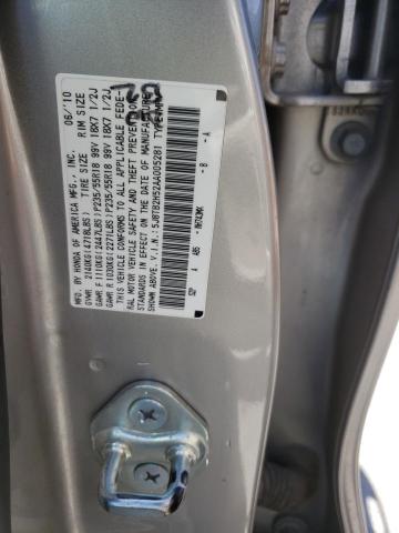 Photo 10 from auction – 2010 ACURA RDX TECHNO with VIN 5J8TB2H52AA005281