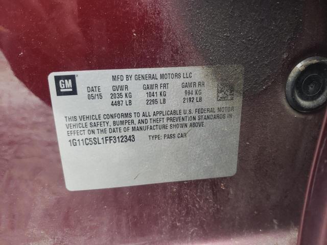 Photo 10 from auction – 2015 CHEVROLET MALIBU 1LT with VIN 1G11C5SL1FF312343