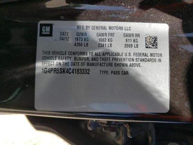 Photo 10 from auction – 2012 BUICK VERANO CON with VIN 1G4PR5SK4C4183332