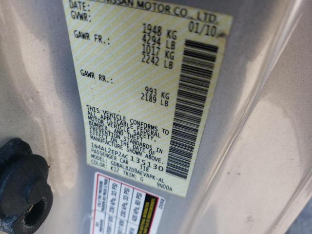Photo 10 from auction – 2010 NISSAN ALTIMA S with VIN 1N4AL2EP2AC135130