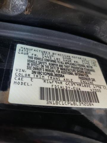 Photo 10 from auction – 2011 NISSAN VERSA S with VIN 3N1BC1CP6BL392084