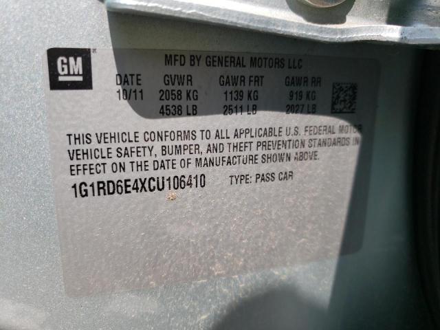 Photo 10 from auction – 2012 CHEVROLET VOLT with VIN 1G1RD6E4XCU106410
