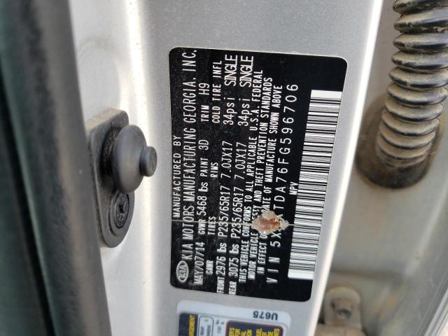 Photo 10 from auction – 2015 KIA SORENTO LX with VIN 5XYKTDA76FG596706
