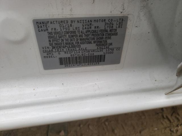 Photo 10 from auction – 2018 NISSAN VERSA S with VIN 3N1CN7AP1JL855123