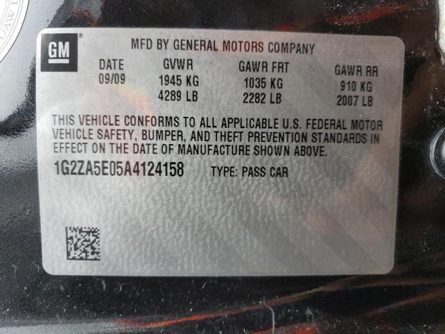 Photo 10 from auction – 2010 PONTIAC G6 with VIN 1G2ZA5E05A4124158