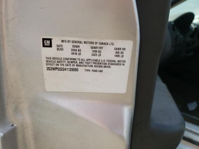 Photo 10 from auction – 2004 PONTIAC GRAND PRIX with VIN 2G2WP522241129566