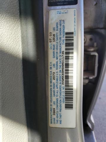 Photo 10 from auction – 2004 VOLKSWAGEN JETTA GL with VIN 3VWRK69M94M011735