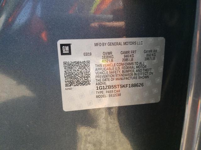 Photo 10 from auction – 2019 CHEVROLET MALIBU LS with VIN 1G1ZB5ST5KF188626