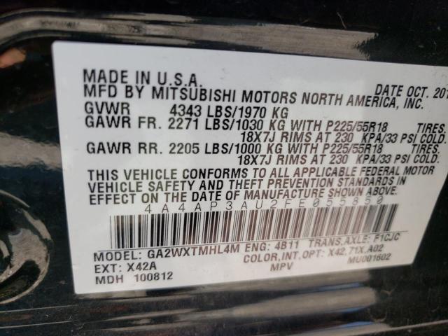 Photo 10 from auction – 2015 MITSUBISHI OUTLANDER with VIN 4A4AP3AU2FE055850