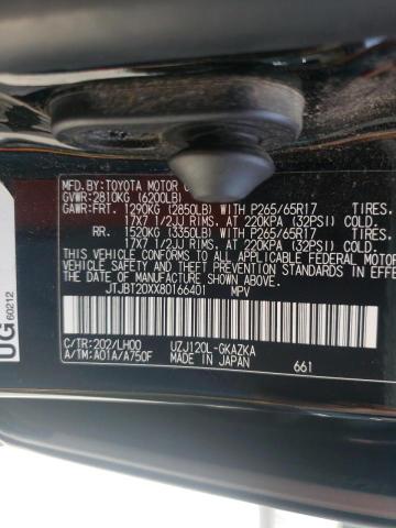 Photo 10 from auction – 2008 LEXUS GX 470 with VIN JTJBT20XX80166401
