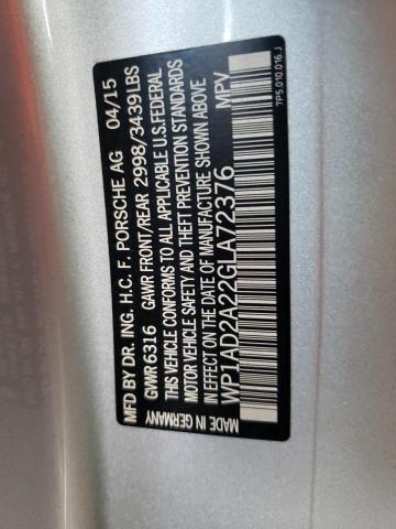 Photo 10 from auction – 2016 PORSCHE CAYENNE GT with VIN WP1AD2A22GLA72376