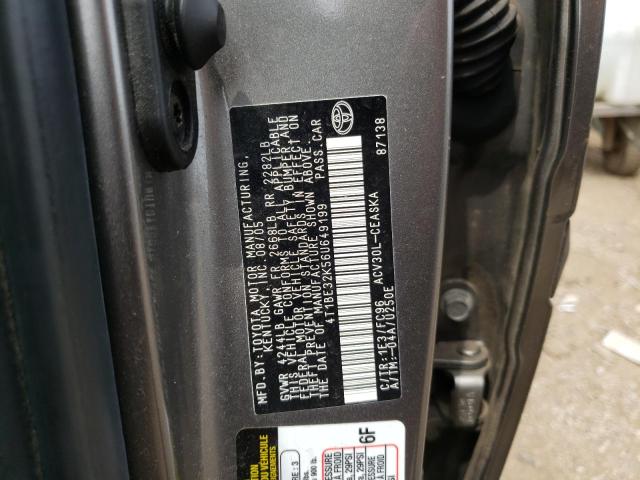 Photo 10 from auction – 2006 TOYOTA CAMRY LE with VIN 4T1BE32K56U649199