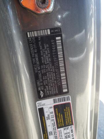 Photo 10 from auction – 2009 MINI COOPER S with VIN WMWMF73539TT94649