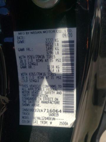 Photo 10 from auction – 2020 NISSAN FRONTIER S with VIN 1N6ED0CE2LN716064