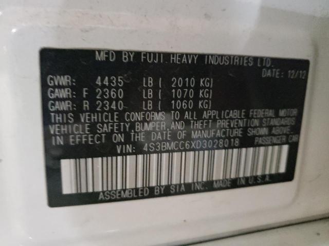 Photo 10 from auction – 2013 SUBARU LEGACY 2.5 with VIN 4S3BMCC6XD3028018
